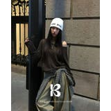 ブラウン | ヘアリー ルーズフィットニット nt1307 | BEIDELLI