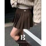 ブラウン | ロウペンダント半プリーツスカート sk1158 | BEIDELLI