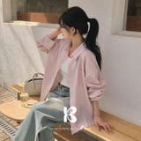 ピンク | アロ、ストライプオーバーフィットシャツ bs1190 | BEIDELLI