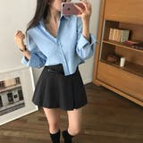 スカイブルー | 7color、デイリースタンダードクロップドシャツ bs1181 | BEIDELLI