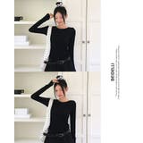 ブラック | リジュ フライス長袖Tシャツ ts1412 | BEIDELLI