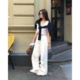 ホワイト | オールデイベーシックコットンワイドパンツ pt1389 | BEIDELLI