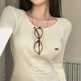 アイボリー | ティルダ、ラウンドラグランニット nt1297 | BEIDELLI