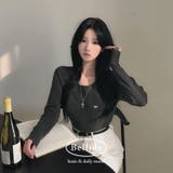 チャコール | ティルダ、ラウンドラグランニット nt1297 | BEIDELLI