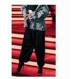 ブラック | スウェット フェイクレザー ロングパンツ | bombshell
