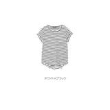 ホワイト×ブラック | 半袖Tシャツ ベーシック 無地 | bombshell