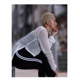 ホワイト | トップス メッシュニット カットソー | bombshell
