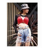 ブラック | トップス 長袖 ヒョウ柄 | bombshell