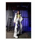 ホワイト | パンツ サルエルパンツ デニム | bombshell