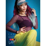 パープル | トップス メッシュ トップス | bombshell