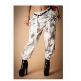 ブラック | パンツ サルエルパンツ タイダイ柄 | bombshell