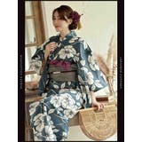 ブルー | 浴衣 青 花柄 | Ryuyu