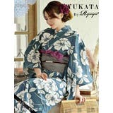 浴衣 青 花柄 | Ryuyu | 詳細画像1 