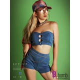 セットアップ デニム風 ストレッチ | bombshell | 詳細画像1