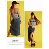 デニムワンピース ベアワンピース ベア | bombshell | 詳細画像4 