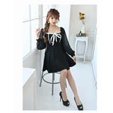 ブラック | ワンピース キャバドレス 袖付き | Ryuyu