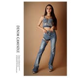 キャミソール タンクトップ キラキラデニム | bombshell | 詳細画像9 