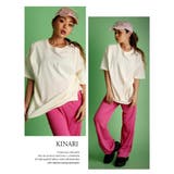 キナリ | 半袖Tシャツ オーバーサイズ バッグプリント | bombshell