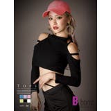 長袖カットソー へそ出し Tシャツ | bombshell | 詳細画像1 