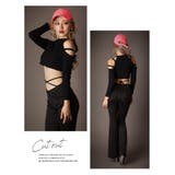 長袖カットソー へそ出し Tシャツ | bombshell | 詳細画像5 
