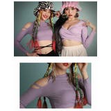 長袖カットソー へそ出し Tシャツ | bombshell | 詳細画像10 