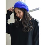Bブルー | 帽子 ファー ベレー帽 | Ryuyu