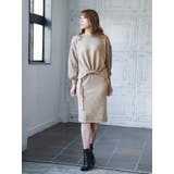 ベージュ | ワンピース キャバドレス ニット | Ryuyu