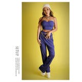 ブルー | セットアップ ショート丈 ロングパンツ | bombshell