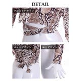 半袖カットソー パイソン柄 オフショル | bombshell | 詳細画像11 