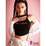 ブラック | キャミソール タンクトップ パッド付き | bombshell