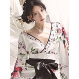 キャバドレス 和柄 着物ドレス | Ryuyu | 詳細画像3