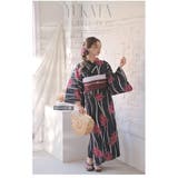 浴衣 黒 花柄 | Ryuyu | 詳細画像9 