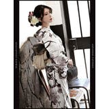 浴衣 墨絵 花柄 | Ryuyu | 詳細画像6 