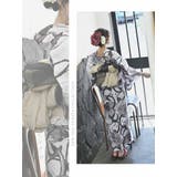 浴衣 墨絵 花柄 | Ryuyu | 詳細画像7 