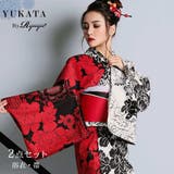 浴衣 牡丹柄 黒 | Ryuyu | 詳細画像1