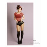 半袖カットソー メッシュ トップス | bombshell | 詳細画像3