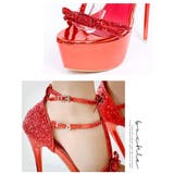 サンダル ヒール 赤 | Ryuyu | 詳細画像2