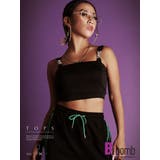 ブラック | キャミソール タンクトップ 肩紐 | bombshell