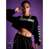 ブラック | 長袖カットソー 長袖 ショート丈 | bombshell