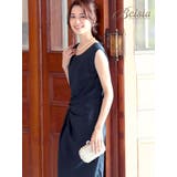 ネイビー | ワンピース キャバドレス 膝丈 | Ryuyu