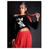 ブラック | 長袖カットソー チェーン 長袖 | bombshell