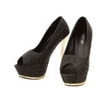 ブラック | パンプス ヒール ラメ | Ryuyu