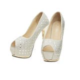 シルバー | パンプス ヒール ラメ | Ryuyu