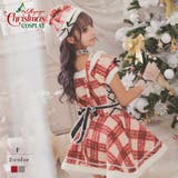 レッド | サンタ コスプレ チェック柄 | Ryuyu