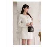 キャバスーツ ラメツイード 白 | Ryuyu | 詳細画像4 