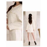 キャバスーツ ラメツイード 白 | Ryuyu | 詳細画像7 