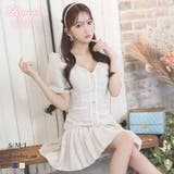 ベージュ | ワンピース キャバドレス ツイード | Ryuyu