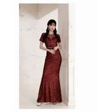 キャバドレス ロング 総スパンコール | Ryuyu | 詳細画像2 