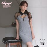 ブラック | キャバドレス ミニ 襟付き | Ryuyu