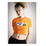 オレンジ | 半袖Tシャツ へそ出し ショート丈 | bombshell